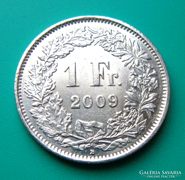 Svájc  - 1 frank  - 2009 - "B"