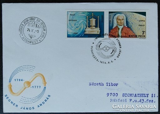 Ff2986 / 1974 jános segner stamp ran on fdc
