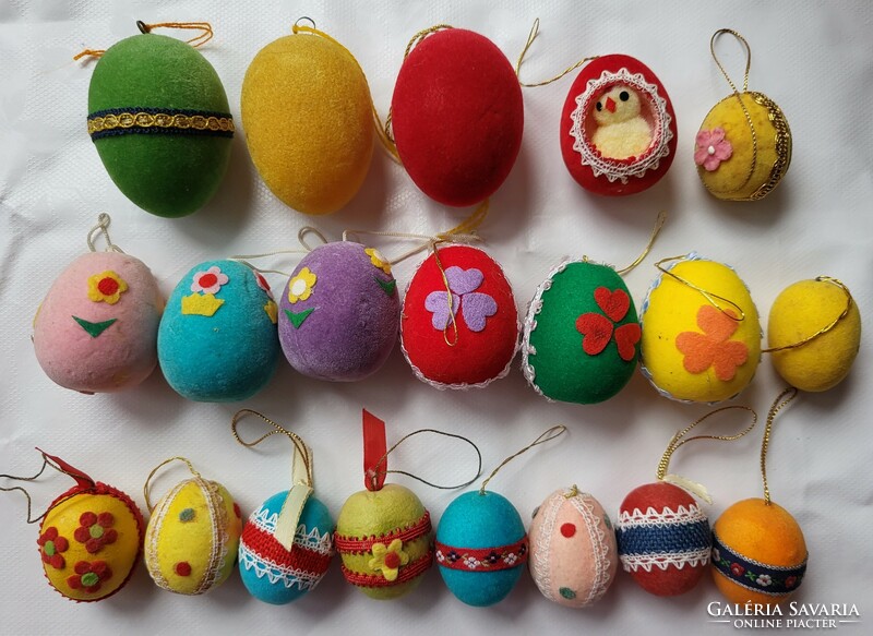 Régi húsvéti tojás csomag dekoráció kellék dísz