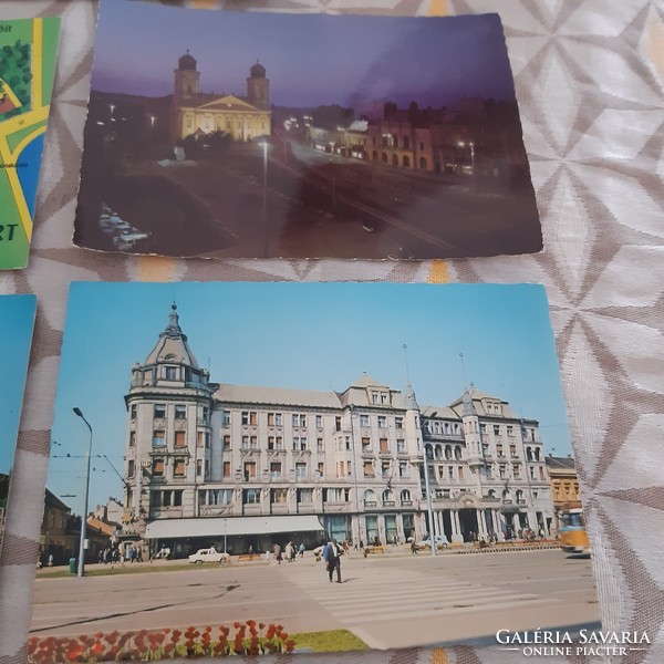 Postman 5 postcards from Debrecen, 1960s-70s approx.