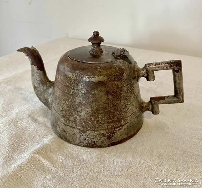 Antique silver-plated (alpacca) teapot / tea pourer