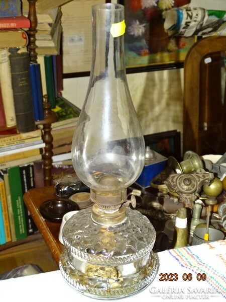 Old peasant desk kerosene lamp is functional!!