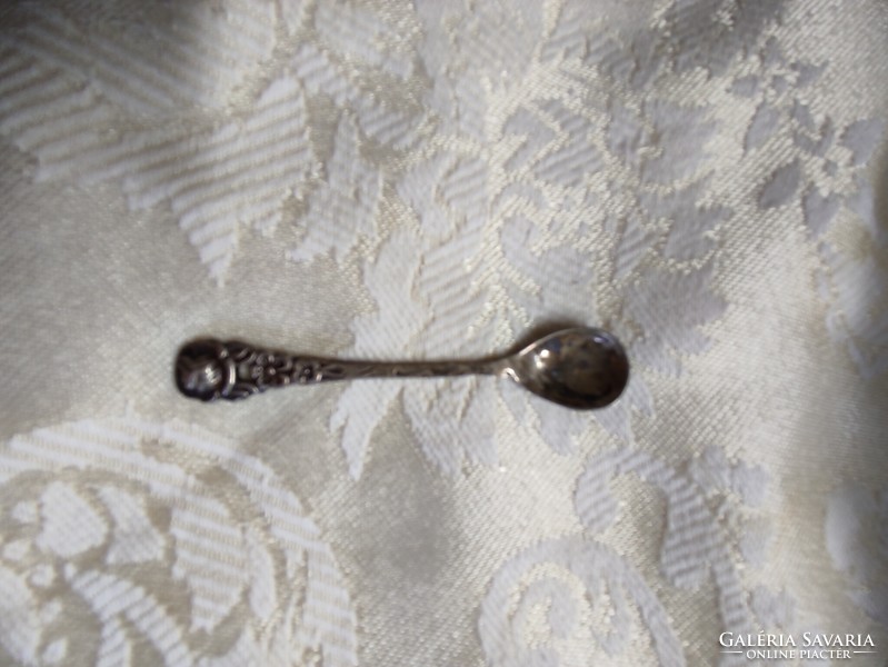 Silver rose spice spoon