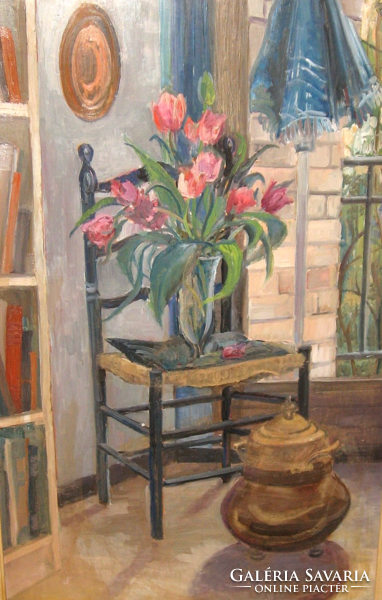 Wonderful guaranteed original ilona tokay / 1907-1988 / flower still life gallery