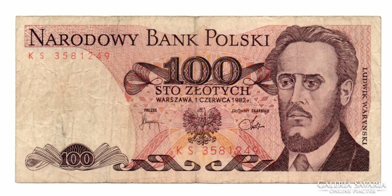 100       Złoty     1982   Lengyelország