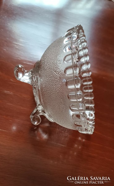 Antik üveg kínáló , kicsi  12 X 8 cm