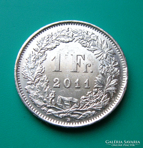 Svájc  - 1 frank  - 2011 - "B"