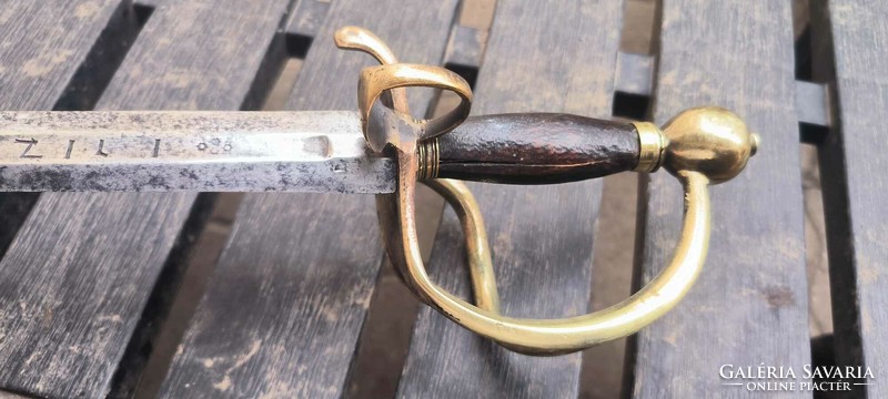 Pallos from the early 1700s, with marked blade