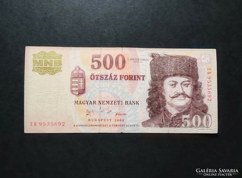 500 Forint 2006 EC, F+, emlékkiadás