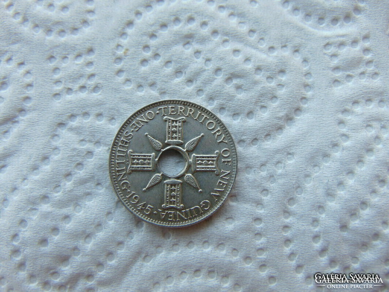 Pápua Új-Guinea ezüst 1 shilling 1945 925 - ös ezüst
