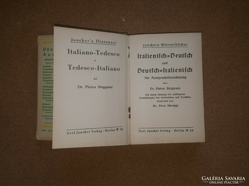 1942 Ii.Vh German-Italian dictionary