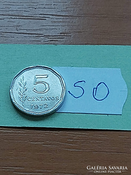 Argentina 5 centavos 1972 alu. Salt