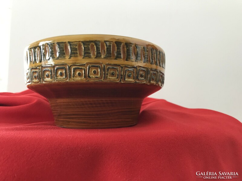 Mid century Aldo Londi Bitossi ceramic decorative bowl, bowl, serving dish m121