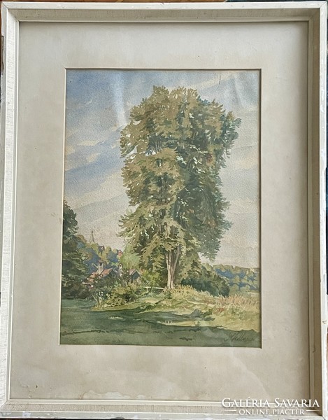 William Callow watercolor landscape painting ca. 1880 British painter