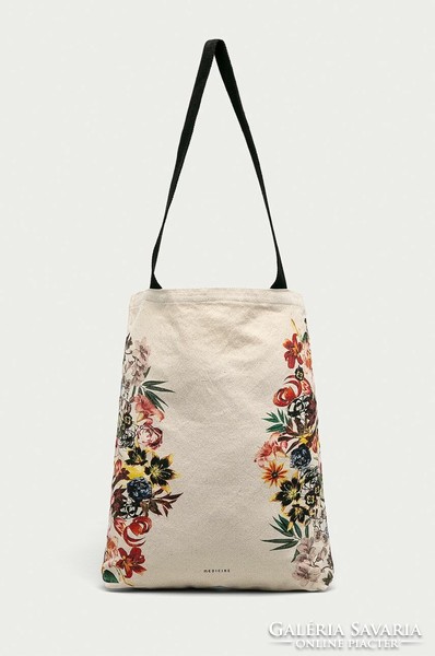 Floral canvas bag - new with long handle