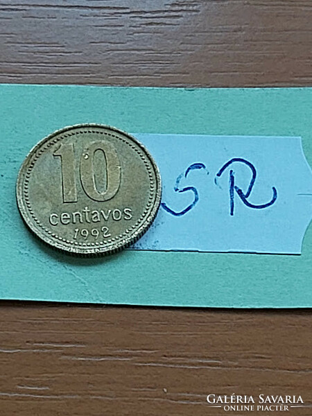 Argentina 10 centavos 1992 aluminum bronze sr