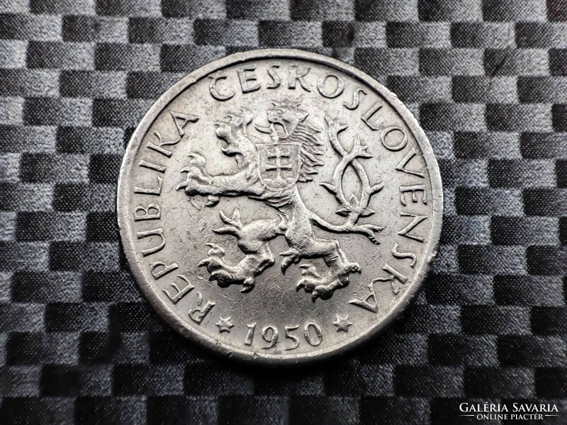 Csehszlovákia 1 korona, 1950