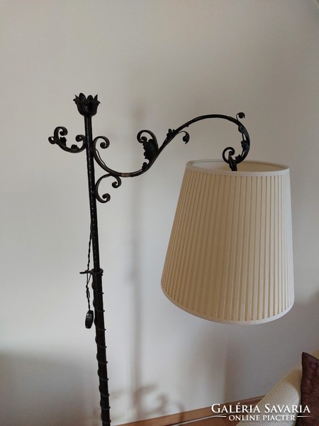 Wrought iron old floor lamp for sale
