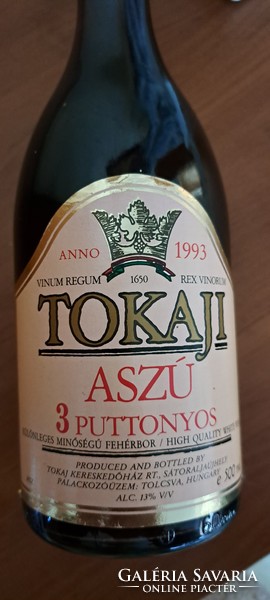 3 puttonyos, 31 éves Tokaji aszú, 1993. évi, Tokaj Kereskedőház Rt (5)