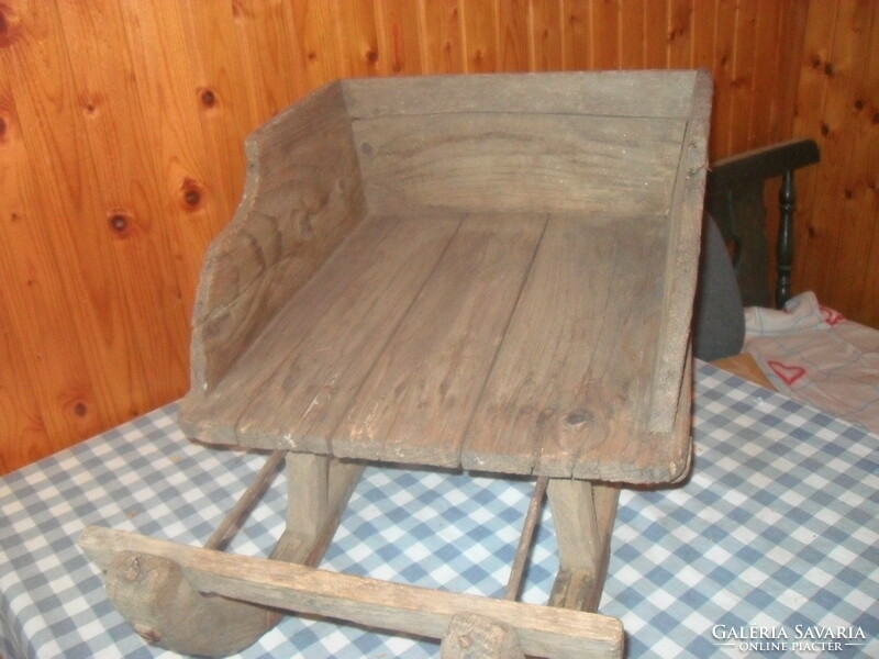 Antique wooden sled from the 40s and 50s