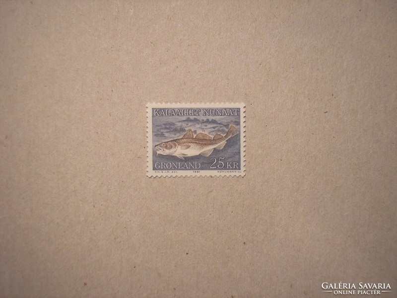 Greenland fauna, fish 1981 high denomination