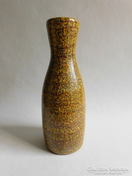 Iparművész kerámia váza - mid century 21.5 cm - Kerezsi Gyöngyi
