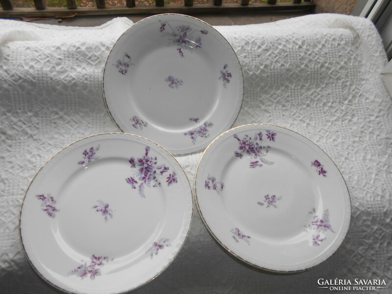 3 pieces of fisher emil imperial and royal court carrier Bécsi utca 3. Sign. Porcelain cake