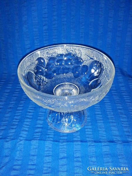 Glass goblet with fruit pattern (a6)