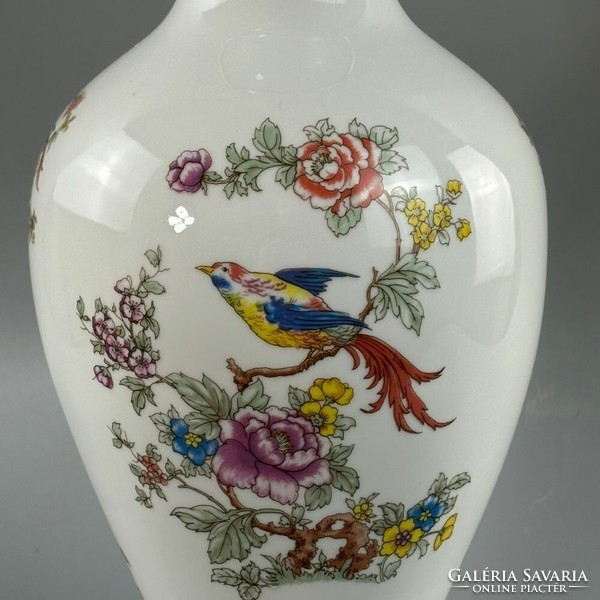 Hollóháza large colorful bird and flower vase