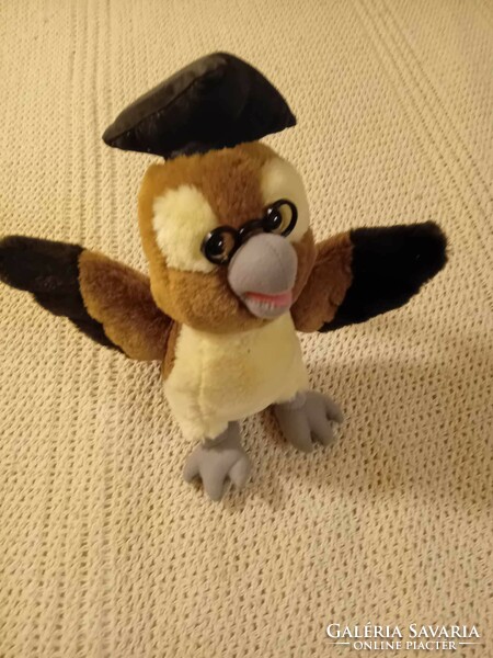 Plush scientist owl toy, gift for graduates