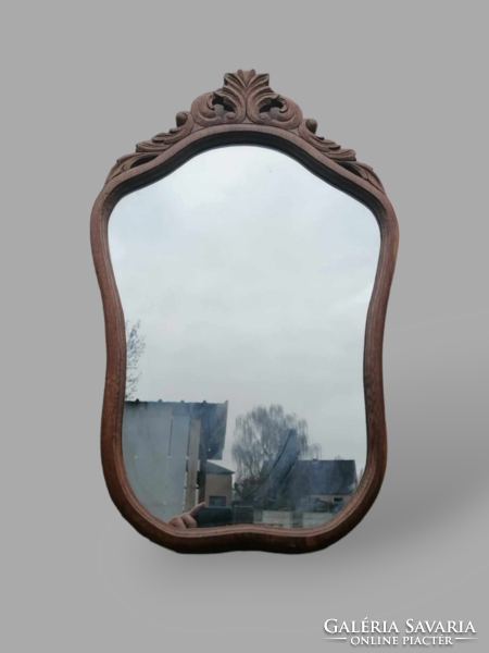 Neo-baroque sponge-shaped mirror