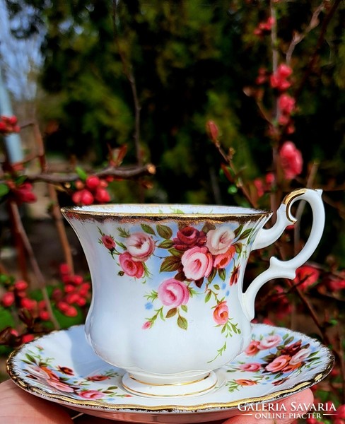 Rarity!!! Enchanting coffee royal albert cottage garden! Duo