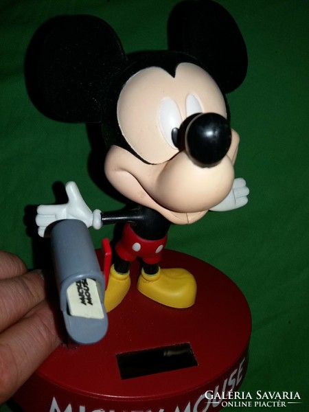 Retro car solar powered disney mickey mouse figure very nice 18 cm according to pictures