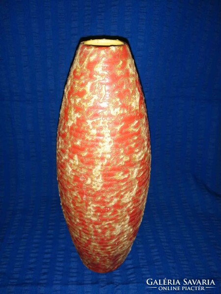 Tófej iparművész kerámia váza 30 cm magas