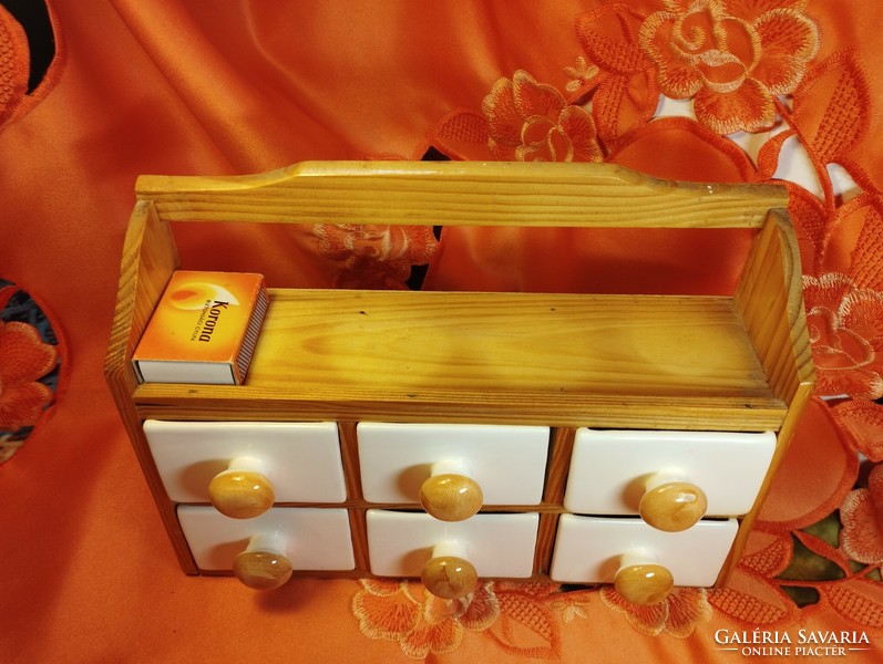 6-drawer spice cabinet