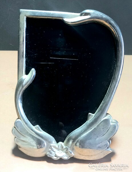 Silver-plated art nouveau picture frame, negotiable design