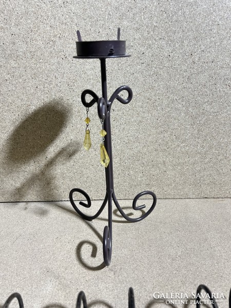 Wrought iron old candle holder, size 26 x 14 x 11 cm. 4004