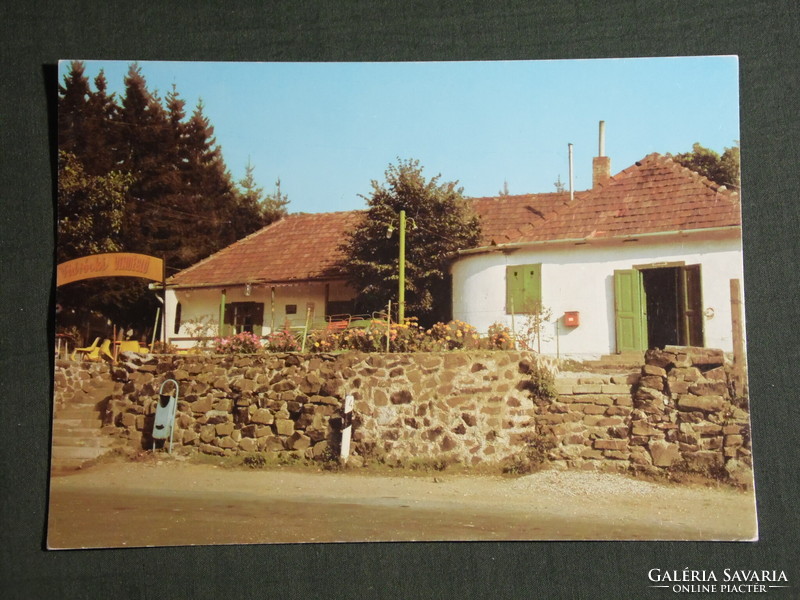 Képeslap,Postcard, Mátraszentistván, Vidrócki vendéglő látkép, 1980-