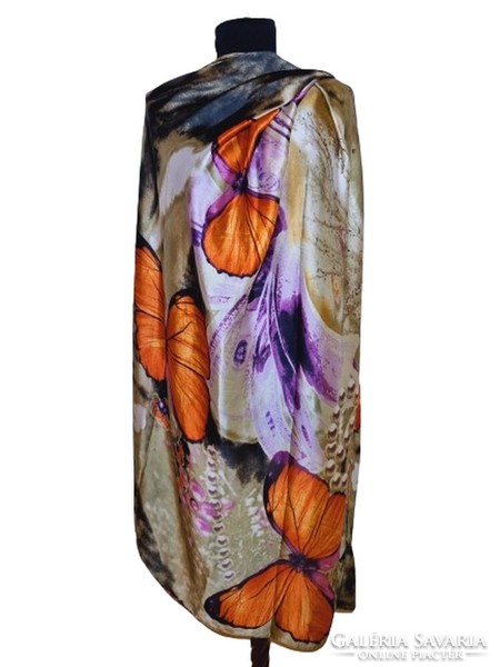 Women's butterfly scarf 90x182 cm. (7206)