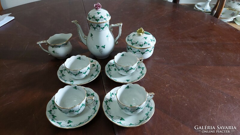 Herend 4-person parsley coffee set