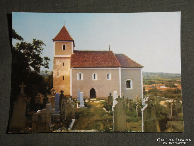 Képeslap,Postcard, Mecseknádasd, Szent István kápolna, látkép részlet, 1970-80