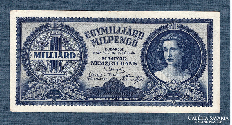 One billion milpengő 1946