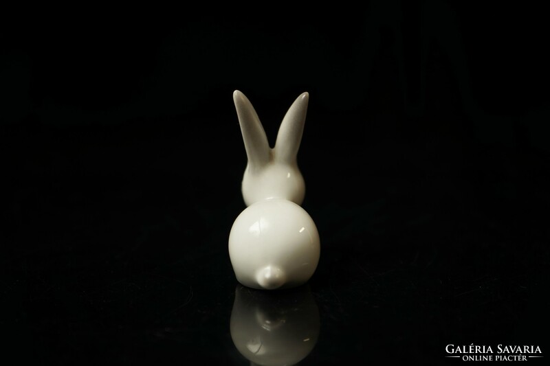 Old Hólloháza porcelain bunny / rabbit statue figure / retro old