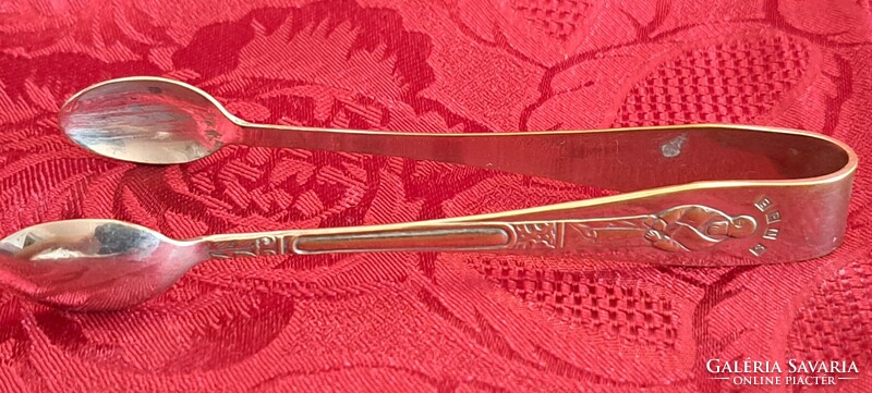 Old silver-plated sugar tongs, sugar tongs 3 (m4526)