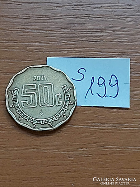 Mexico mexico 50 centavos 2001 aluminum bronze s199