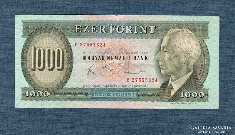 1000 Forint  1983 " B "