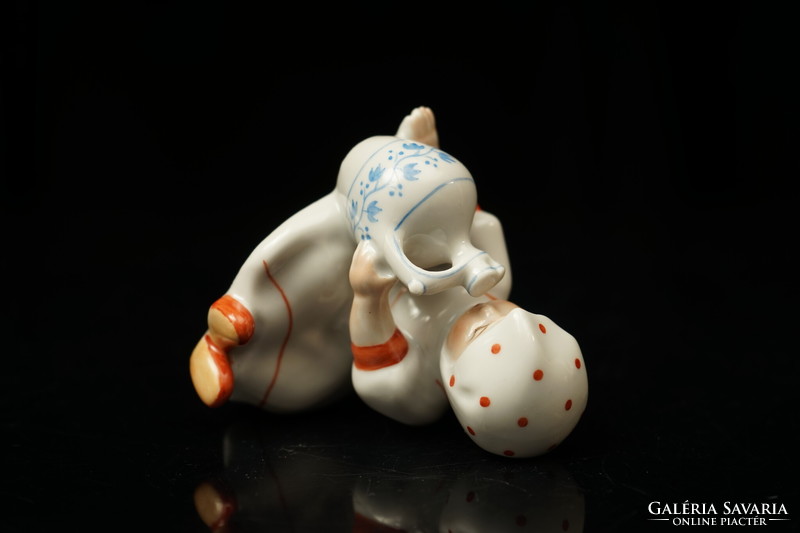 Old Zsolnay annuska porcelain / figurine / retro old