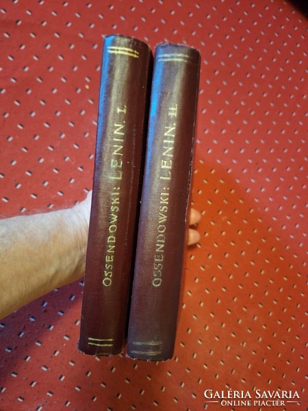1930-EXTRÉM ritka TILTÓ LISTÁS KÖTETEK!!-FERDYNAND OSSENDOWSKY : LENIN I.-II  -első kiadás-FRANKLIN