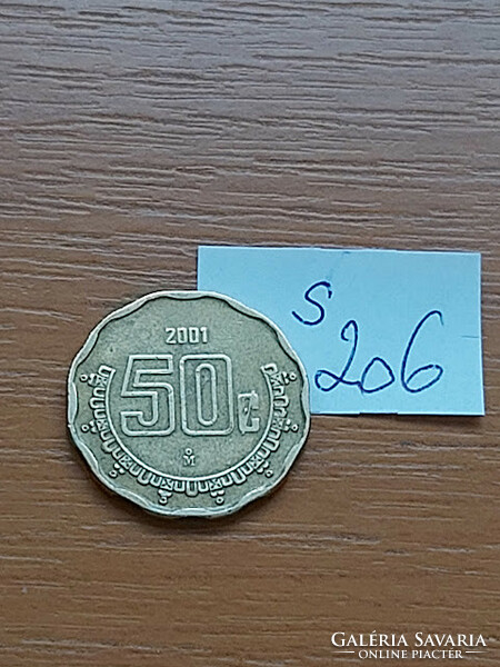 Mexico mexico 50 centavos 2001 aluminum bronze s206