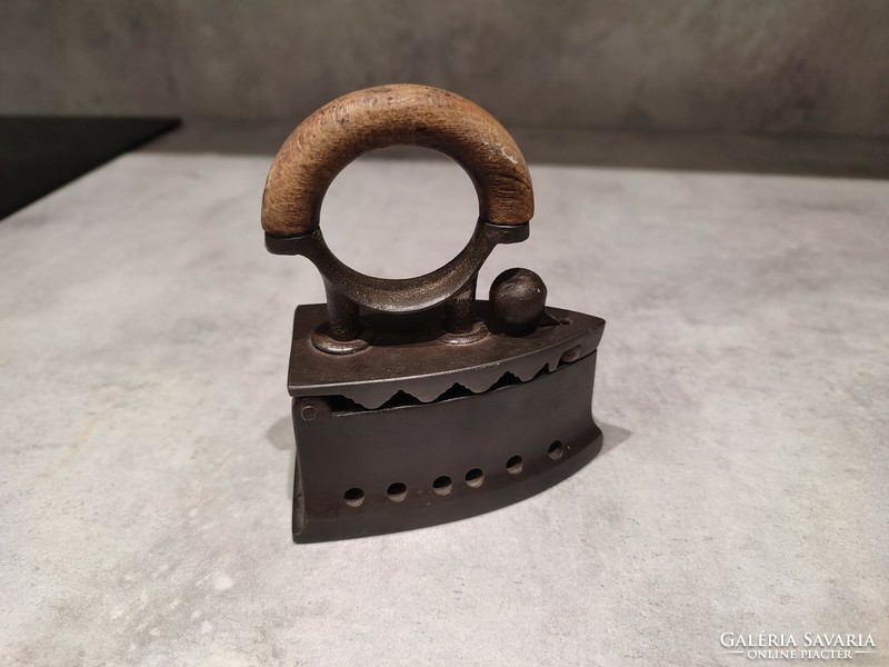 Old small charcoal iron